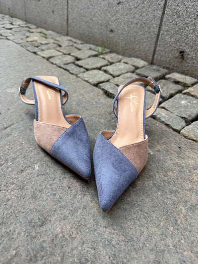 Sergio pumps Blå/Beige