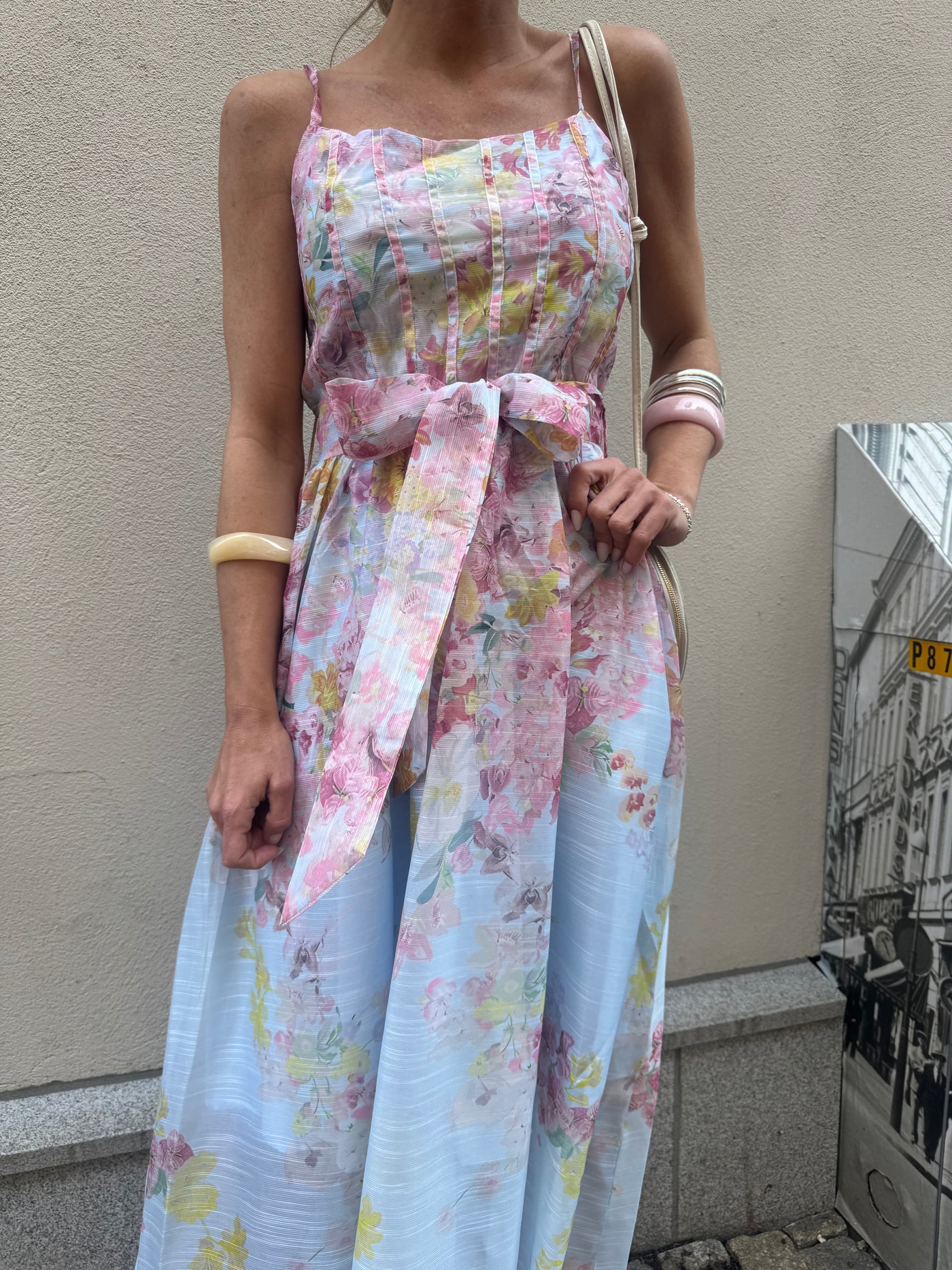 Ruth Flower Dress Blue