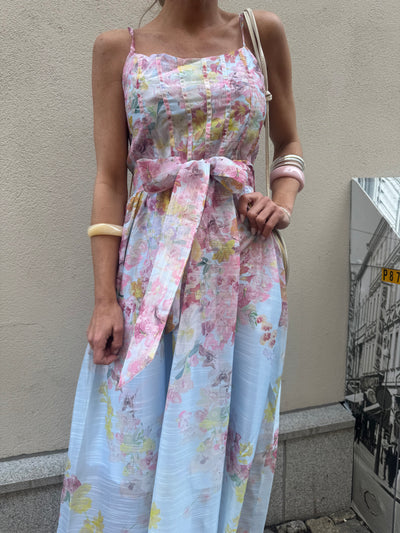 Ruth Flower Dress Blue
