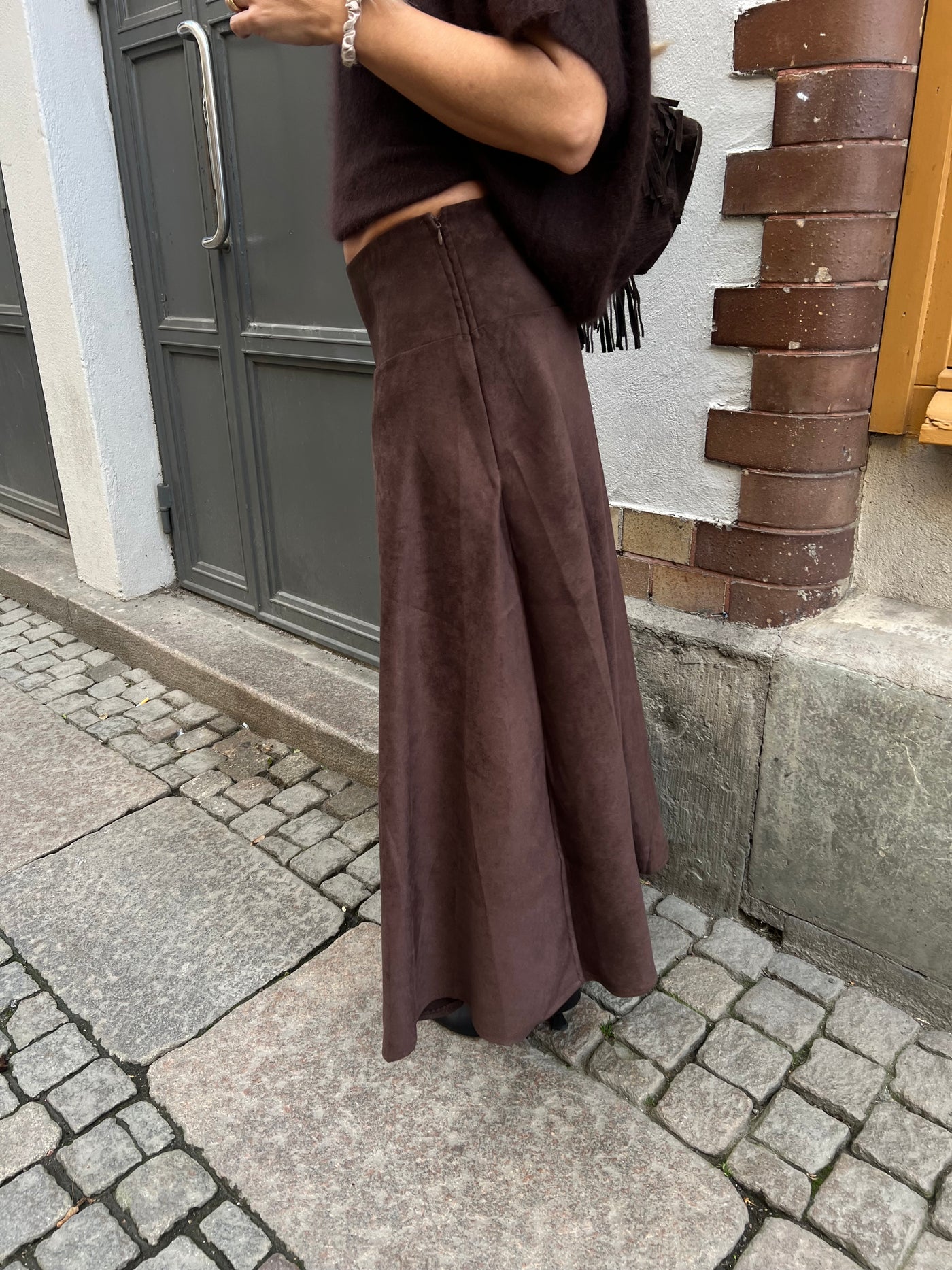 DIVA SKIRT MOCKA PU BROWN