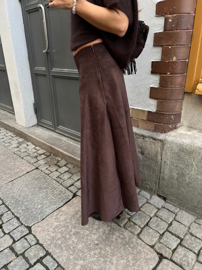 DIVA SKIRT MOCKA PU BROWN