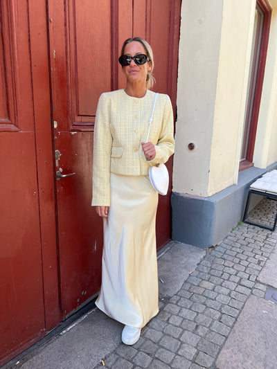 Yara cc bocle jacket pastel yellow