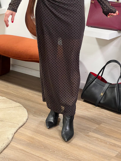 Dott dress brown 5961