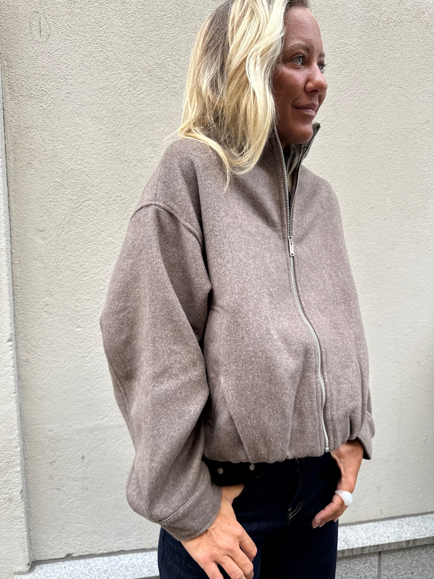 Florine Wool Bomber Jacket