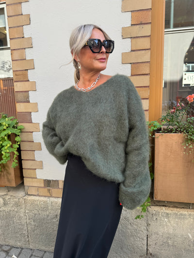 Roro Mohair army V-ring - 23505