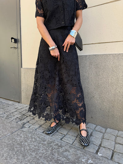 Lace Skirt Mimmi Svart