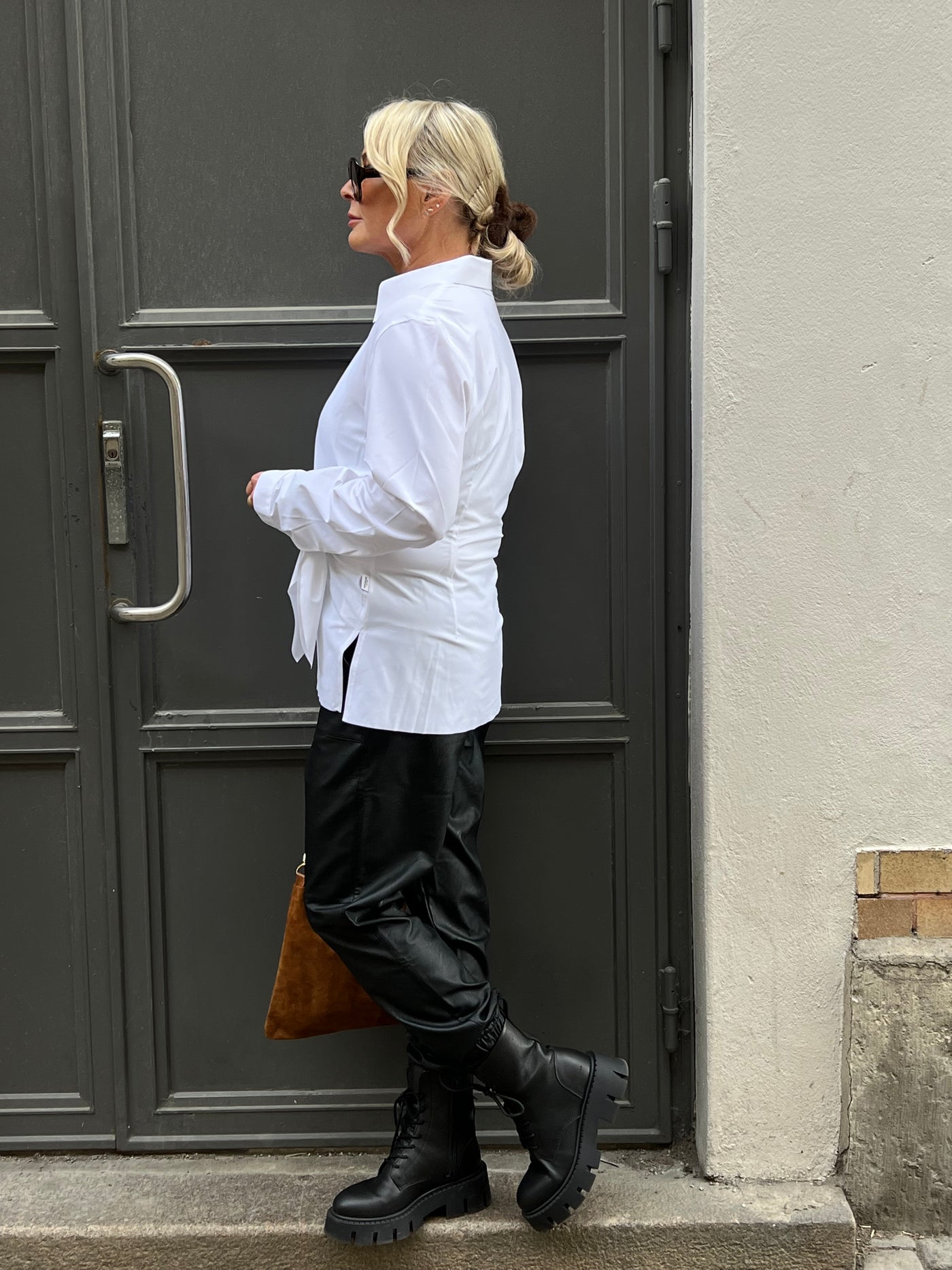 Penn & ink pu leather pants 1759