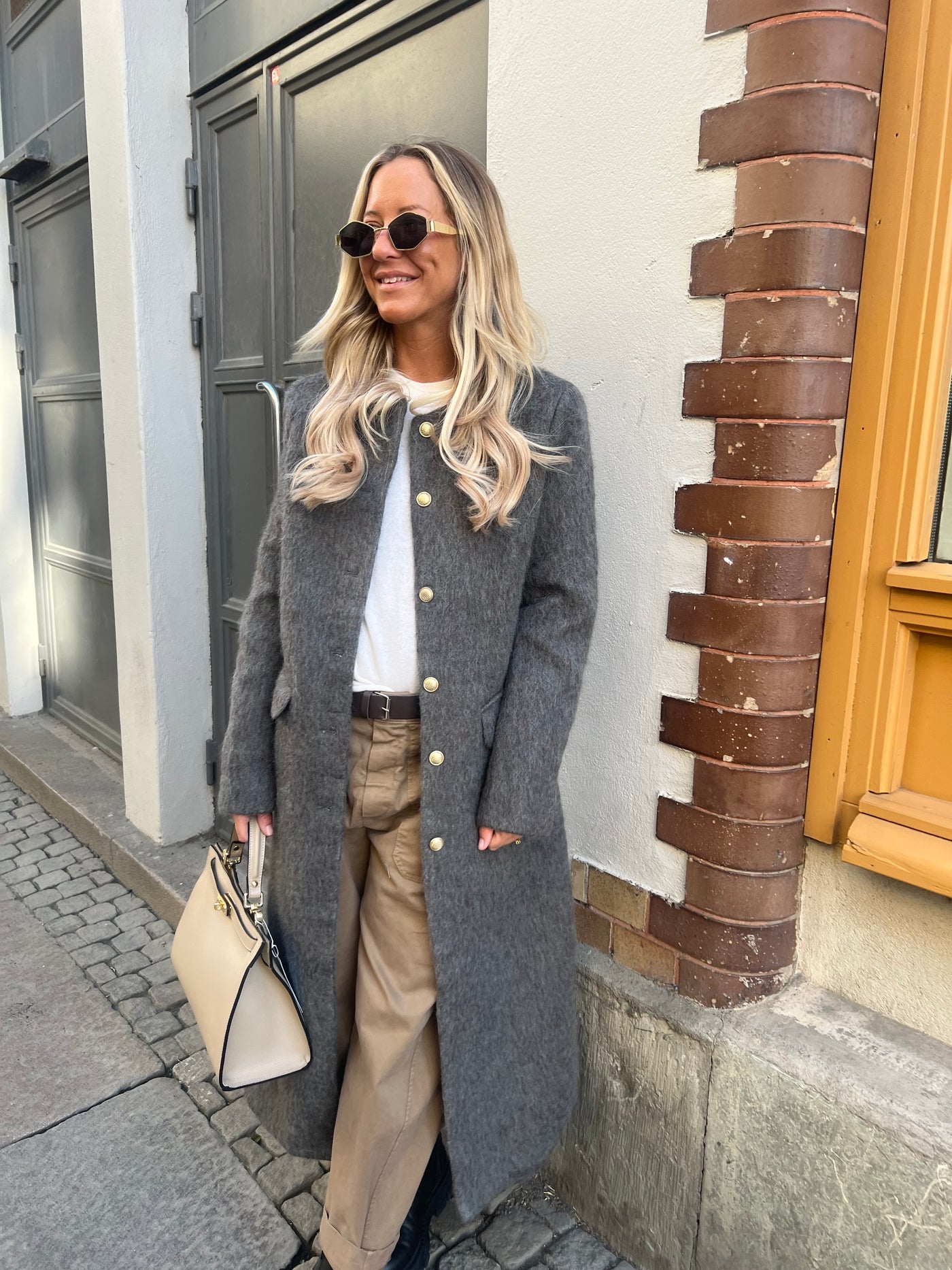 Jackie coat grey