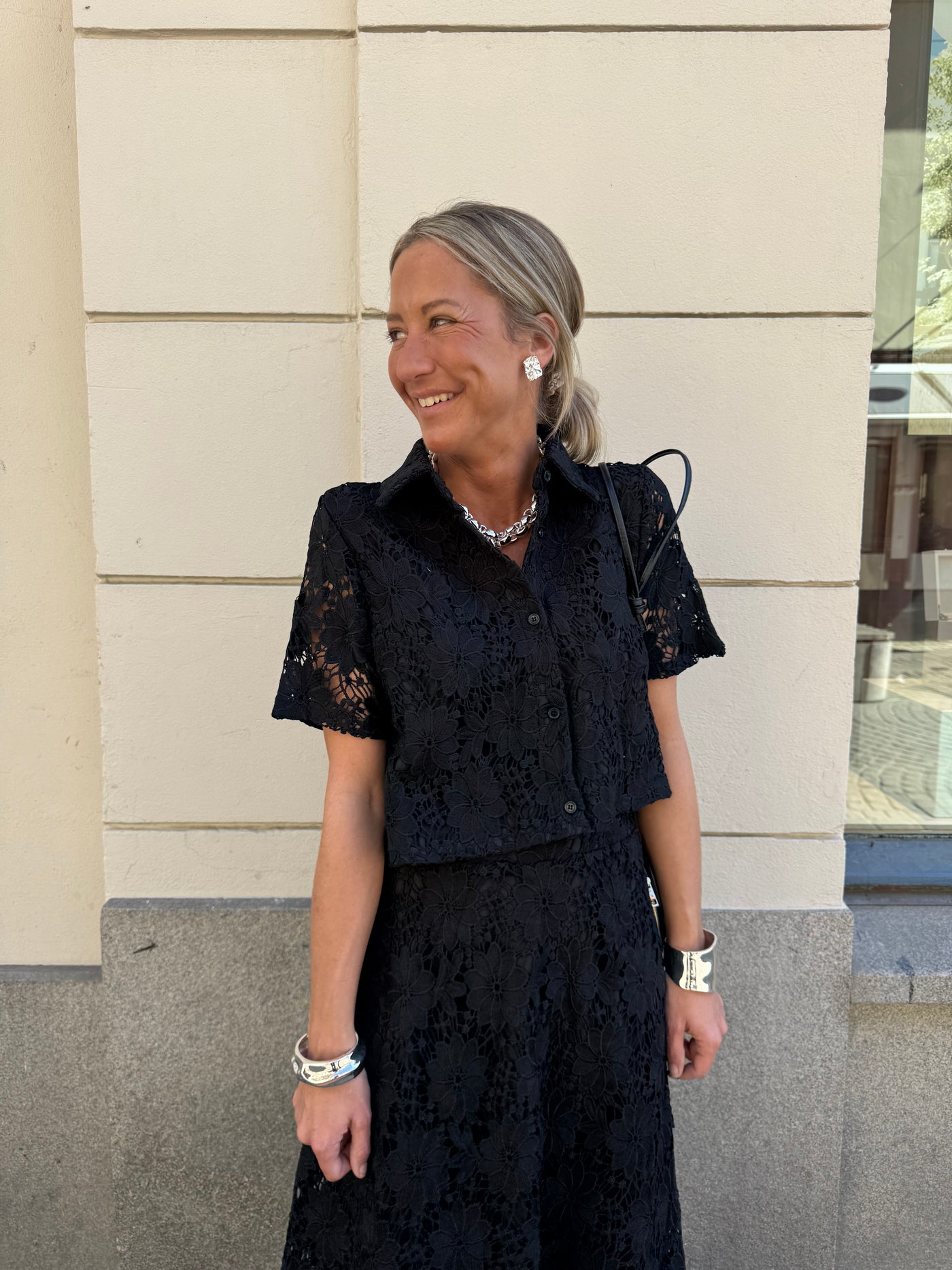 Lace Blouse Mimmi Svart