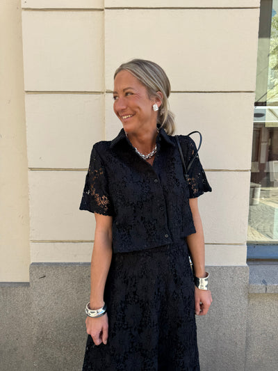 Lace Blouse Mimmi Svart