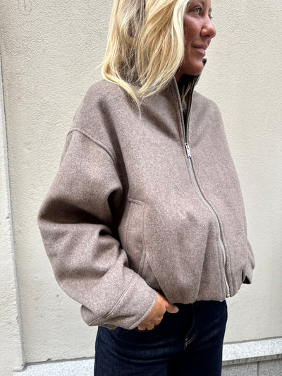 Florine Wool Bomber Jacket