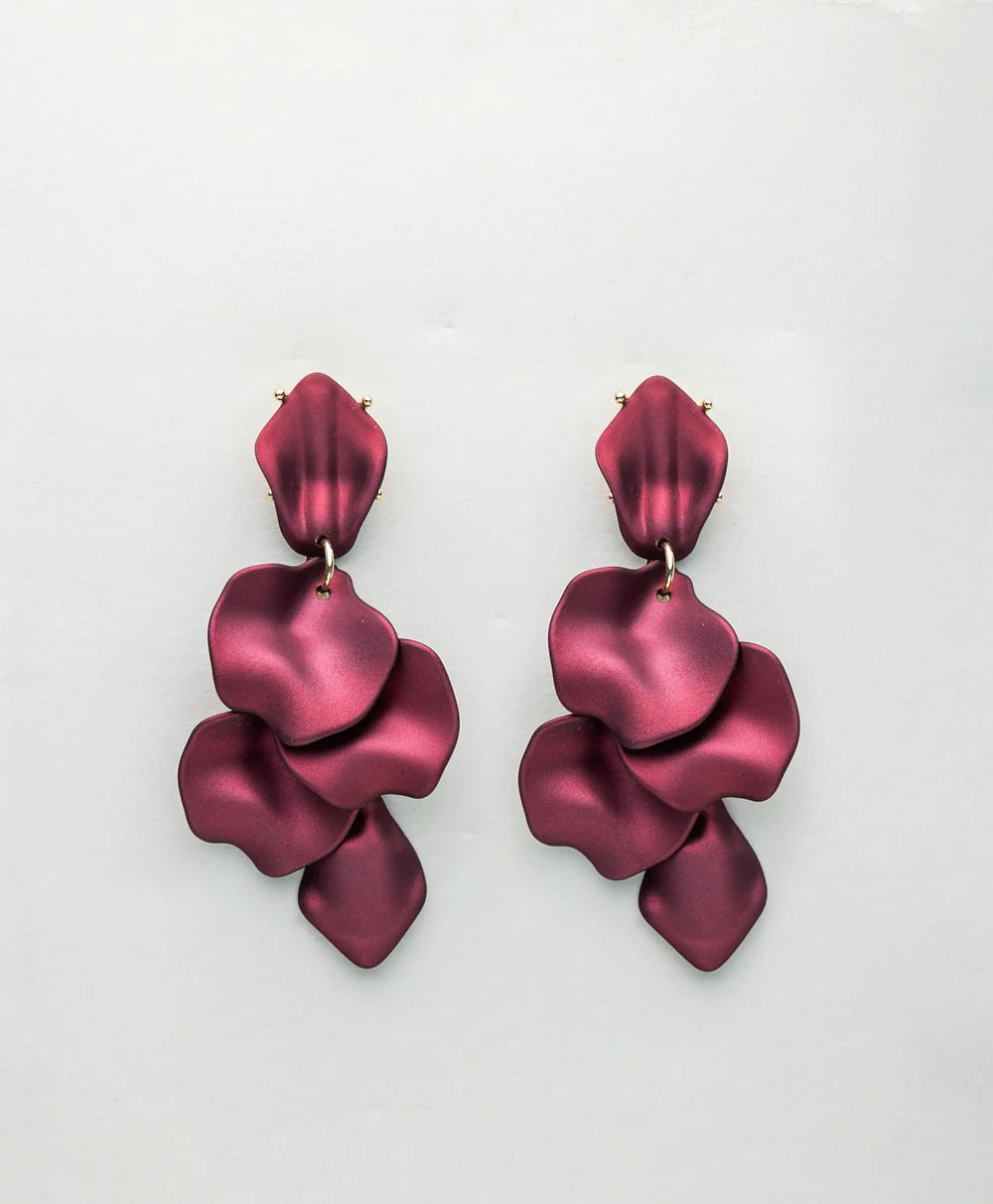 LEAF EARRINGS bourdaux metallic