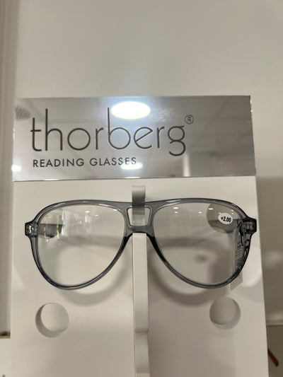 Thorbergs läsglasögon pilot grey