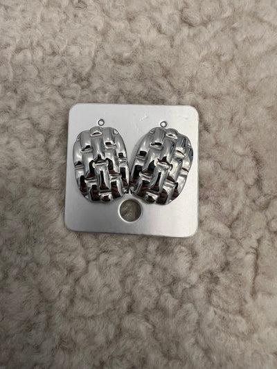 Plate earings gold / silver