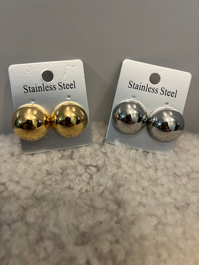 Dot earings gold / silver