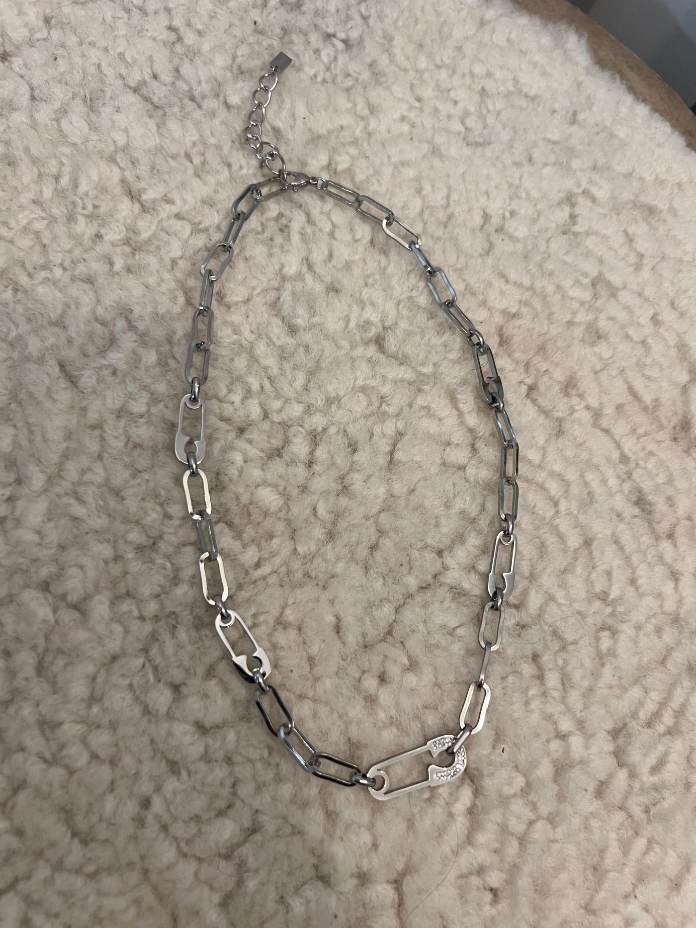 Thin Chain glow necklace silver