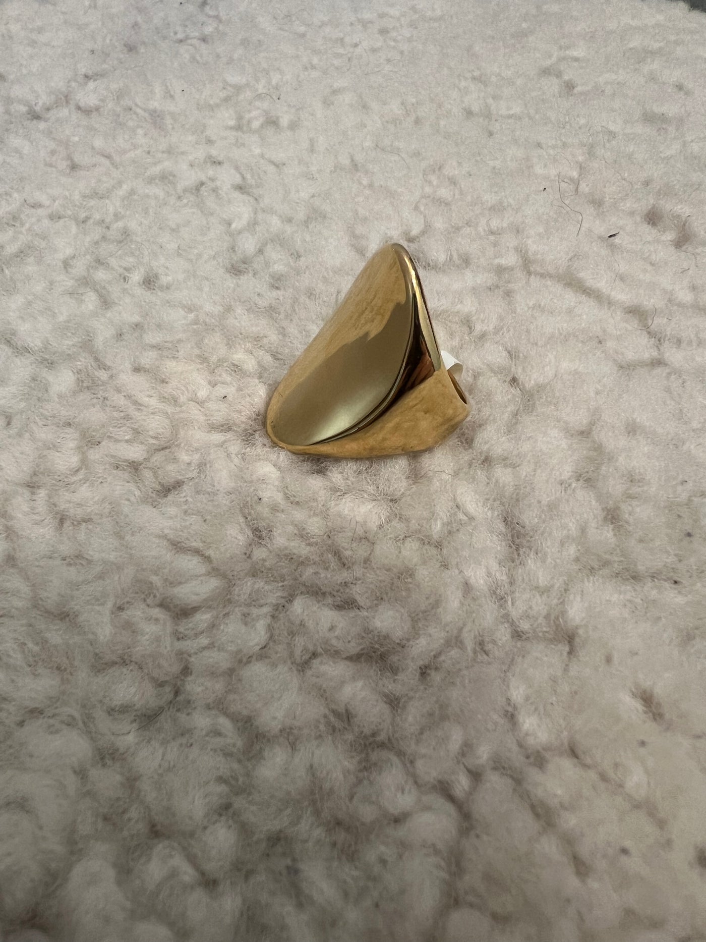 Oval big ring gold/silver