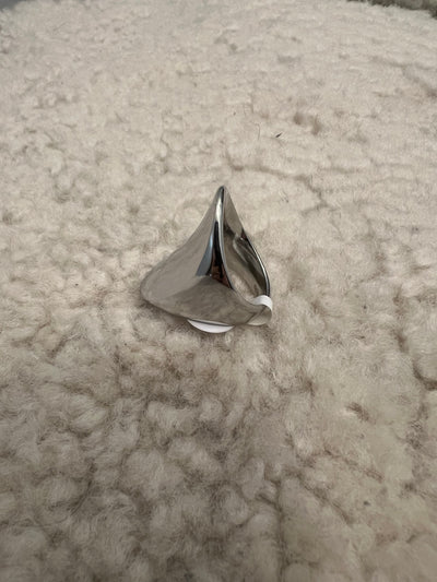 Oval big ring gold/silver