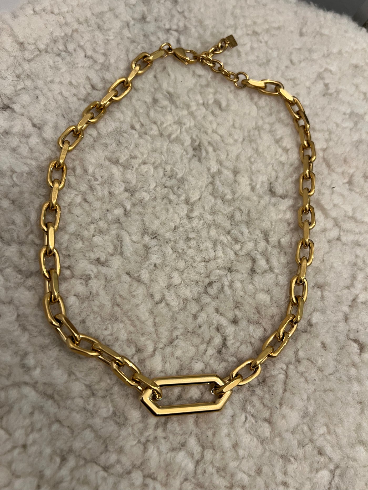 Extra big chain necklace gold