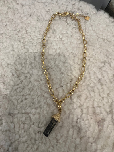 Medaljong necklace gold