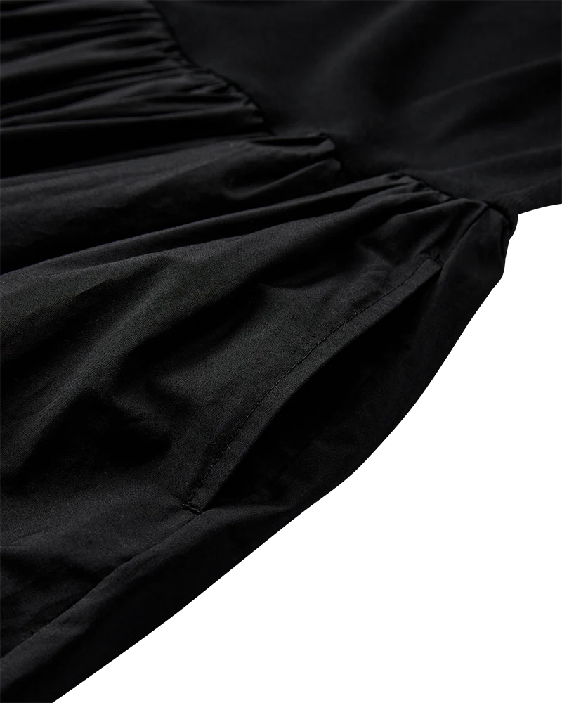 CMSIV-DRESS LONG DRESS -BLACK