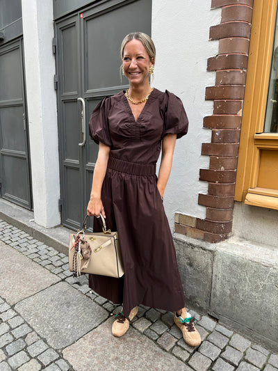 Irina Poplin Blouse Brown