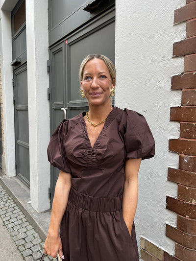 Irina Poplin Blouse Brown