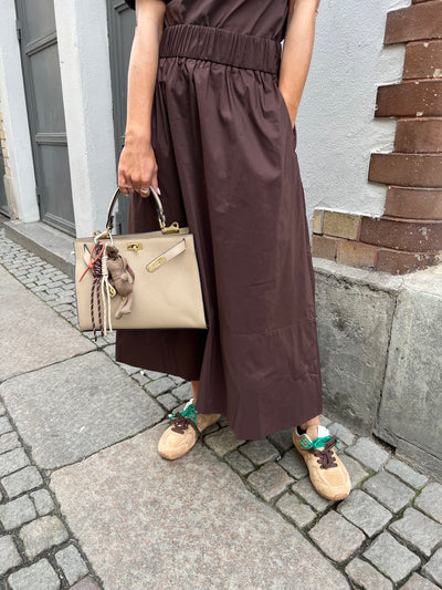 Yara poplin skirt Brown