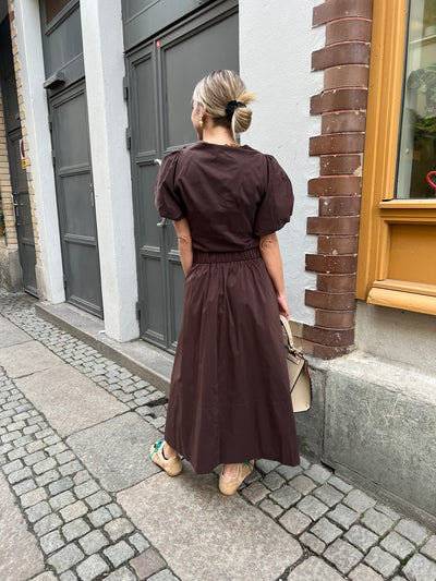 Yara poplin skirt Brown
