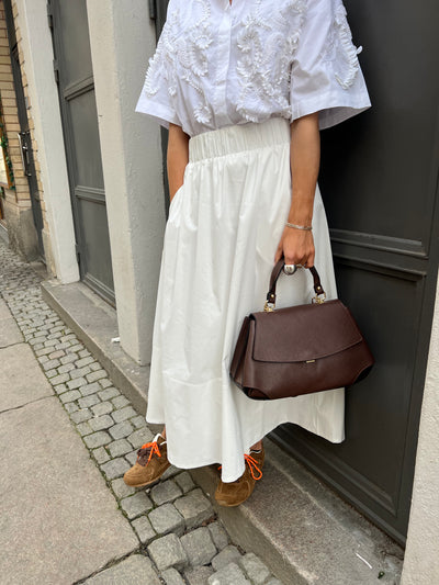 Yara poplin skirt White