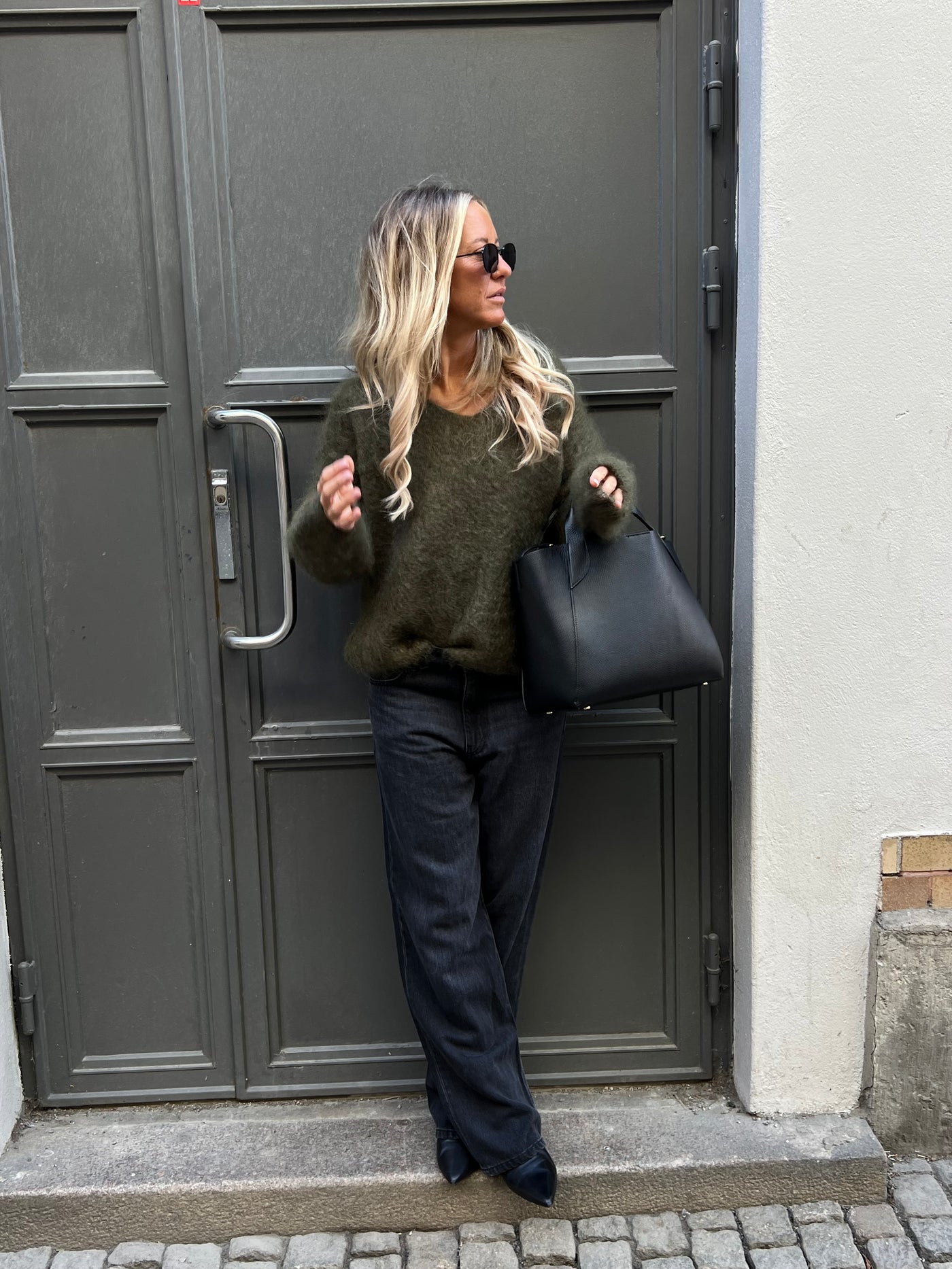Roro Mohair army V-ring - 23505