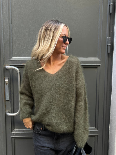 Roro Mohair army V-ring - 23505