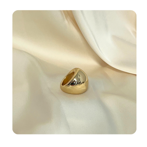 Bow Ring Big Guld